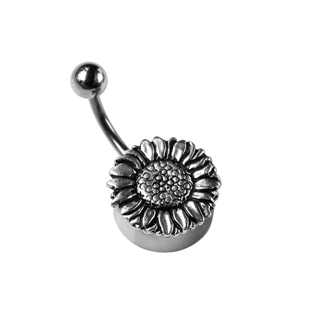 Sunflower Belly Button Ring